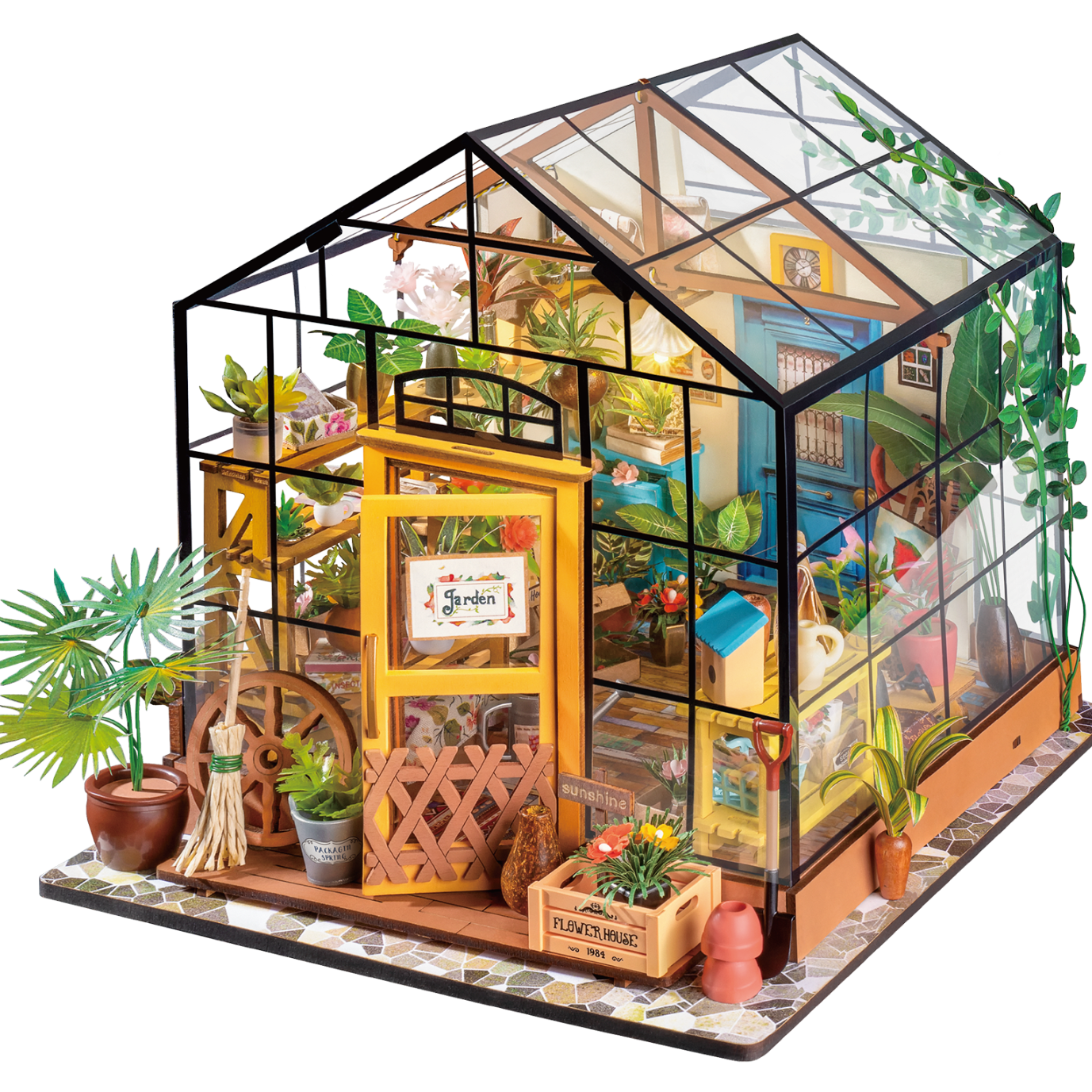 ������Rolife��diyС�ݿ����������˻�ľ���ƴװģ�Ͷ�ͯ��������Ů��