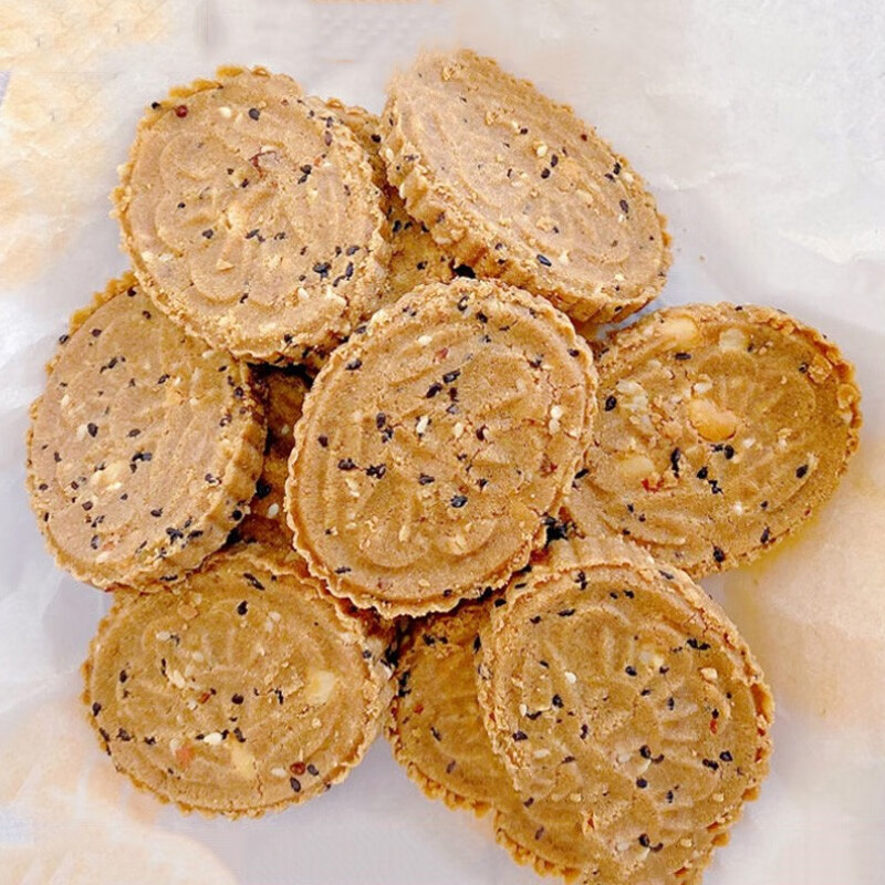 鹿色芋广西特产炒米饼纯手工糕点酥芝麻酥饼糯米夹心饼干芋味米 芋味