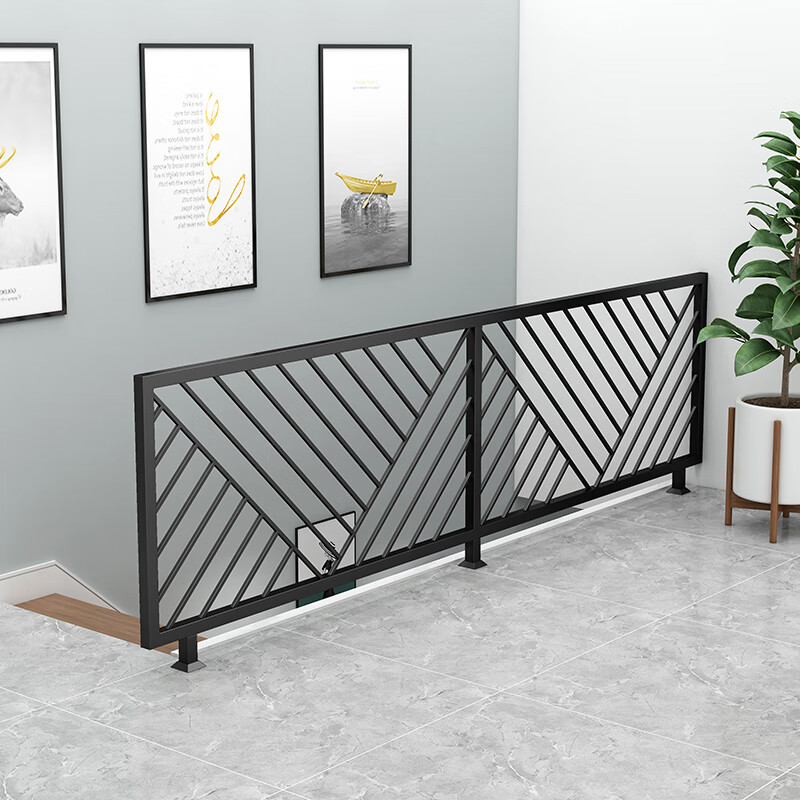 画萌铁艺楼梯扶手室内阳台护栏围栏家用飘窗阁楼走廊栏杆装饰简约