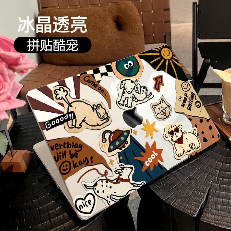 MOROCK【2025新品】适用苹果macbookair13保护壳13英寸pro笔记本14外壳mac电脑轻薄m3配件13.6透明套m2 酷狗星球 Pro(14寸)A2992/A2918