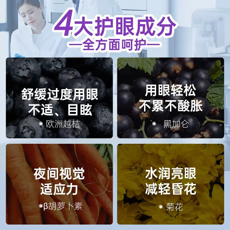 ISDG【热销20w+】进口叶黄素蓝莓越橘儿童青少年护眼熬夜用眼缓解疲劳 【会员专属】 60粒*10袋 【高性价比护眼】