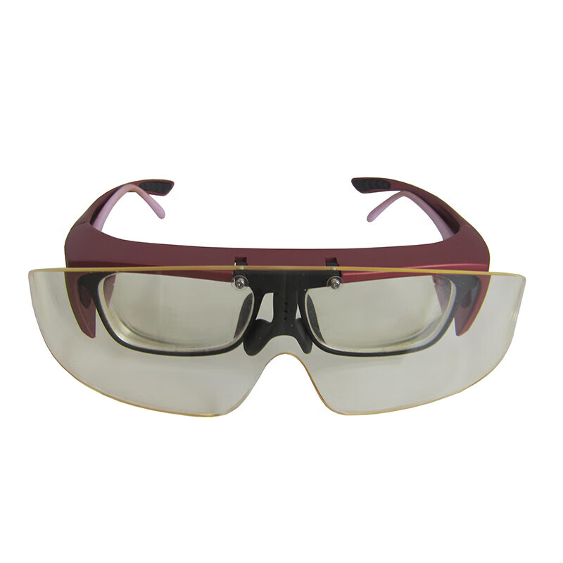 医用防辐射铅眼镜防X射线封镜铅面罩护目镜护边眼镜防护面具面罩 0.1当量树脂铅眼镜