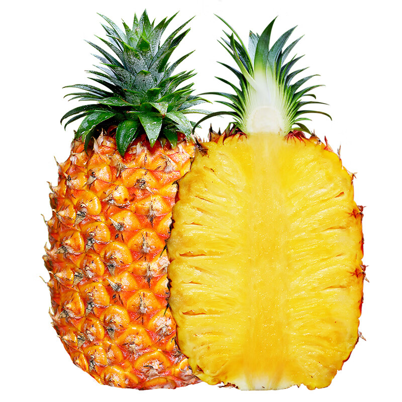 鲜友季海南金钻凤梨新鲜菠萝单果1.3-1.8斤现摘水果生鲜金菠萝 净重4.5-5斤(单果1.3斤起)