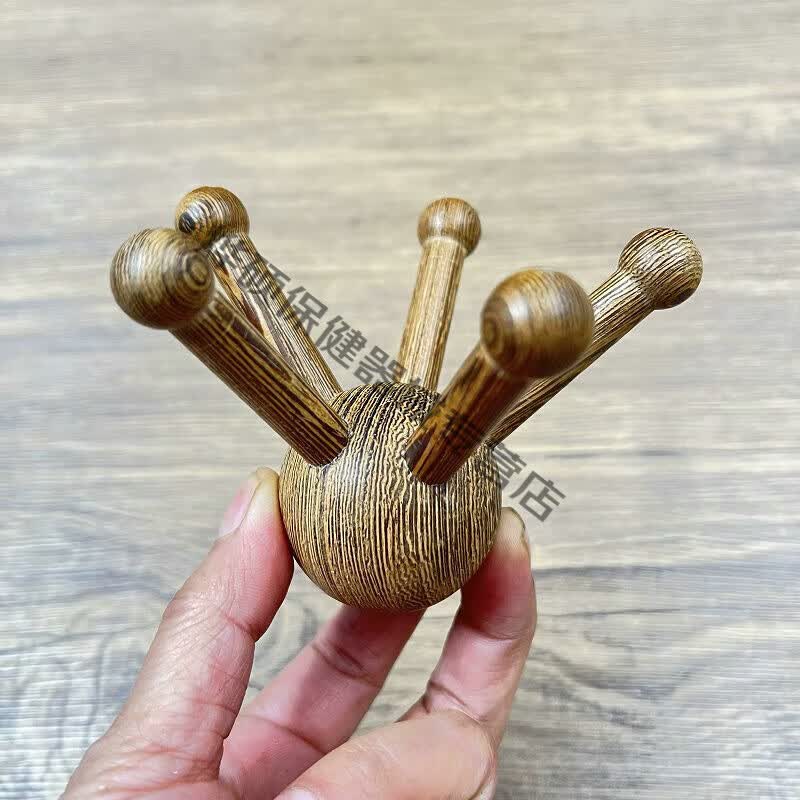 伊冉香约 绿檀木鼻刮青蛙按摩器刮脸器檀木质按摩器鼻子耳朵拨筋棒美鼻 木章鱼按摩器