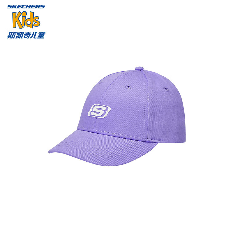 Skechers斯凯奇童装男女童棒球帽儿童帽防晒鸭舌帽夏季户外遮阳帽L324K031