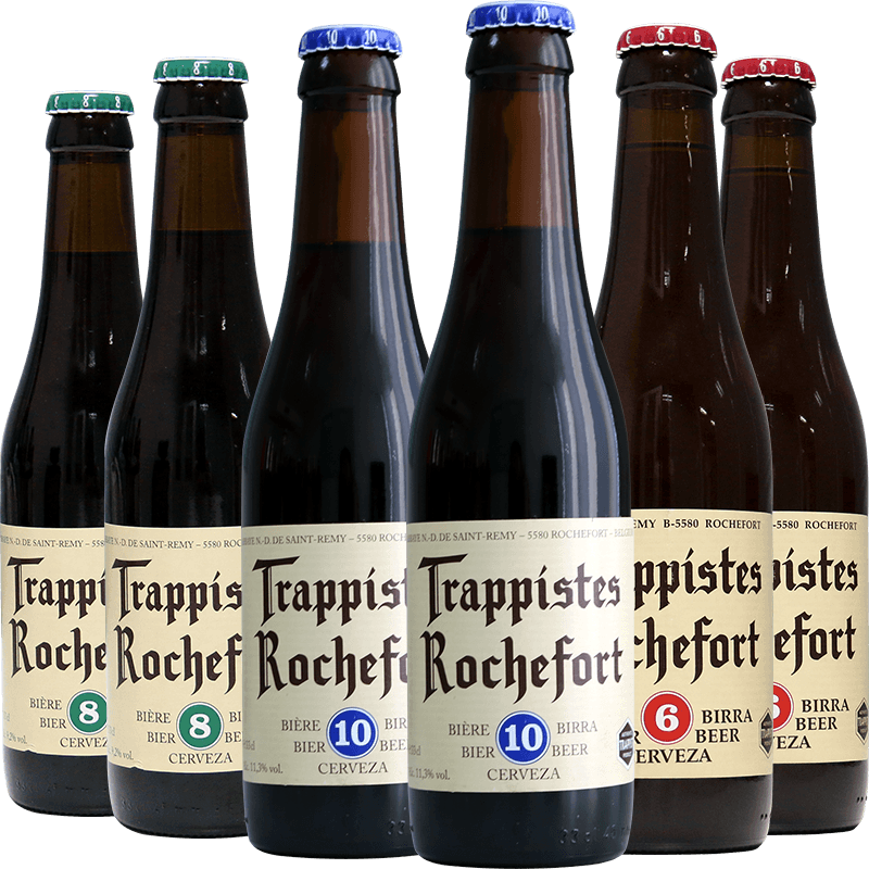 TRAPPISTES ROCHEFORT罗斯福 10号\/8号\/6号啤酒330ml*6瓶 修道院精酿 比利时进口