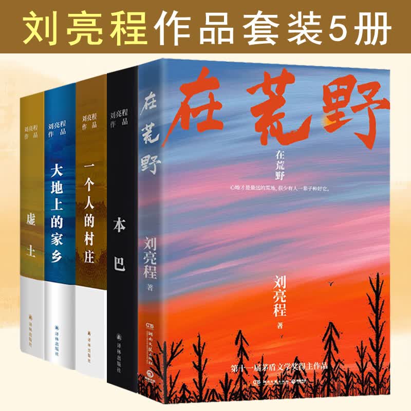 刘亮程作品集5册 一个人的村庄正版刘亮程代表作 在荒野 本巴 大地上
