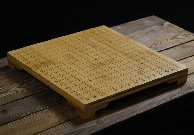 博圣象棋标准坐标连珠五子棋盘楠竹实木刻线15路棋桌比赛指定用品