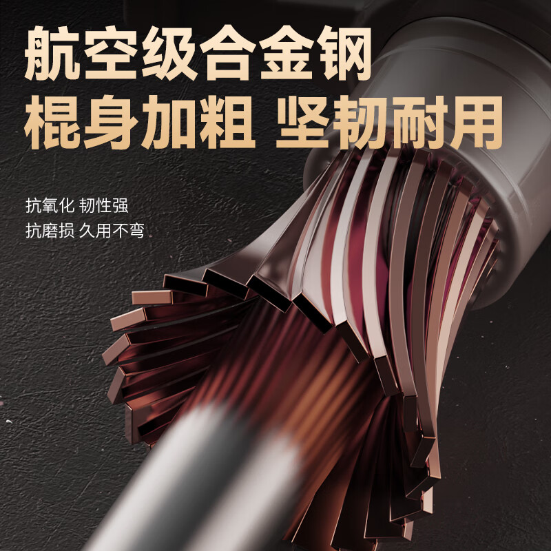华亚(HUAYA)实心甩棍车载随身伸缩棒打狗棒防狗棍防身武器合法安防安保 【破窗防身款】102cm银色