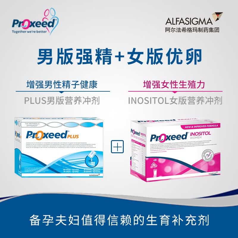 勃锐精（Proxeed）勃锐精男MEN升级版备孕营养冲剂提高精子活力左旋肉碱锌硒维生素 MEN升级加强男版 30袋*1盒 【最新效期28年4月】