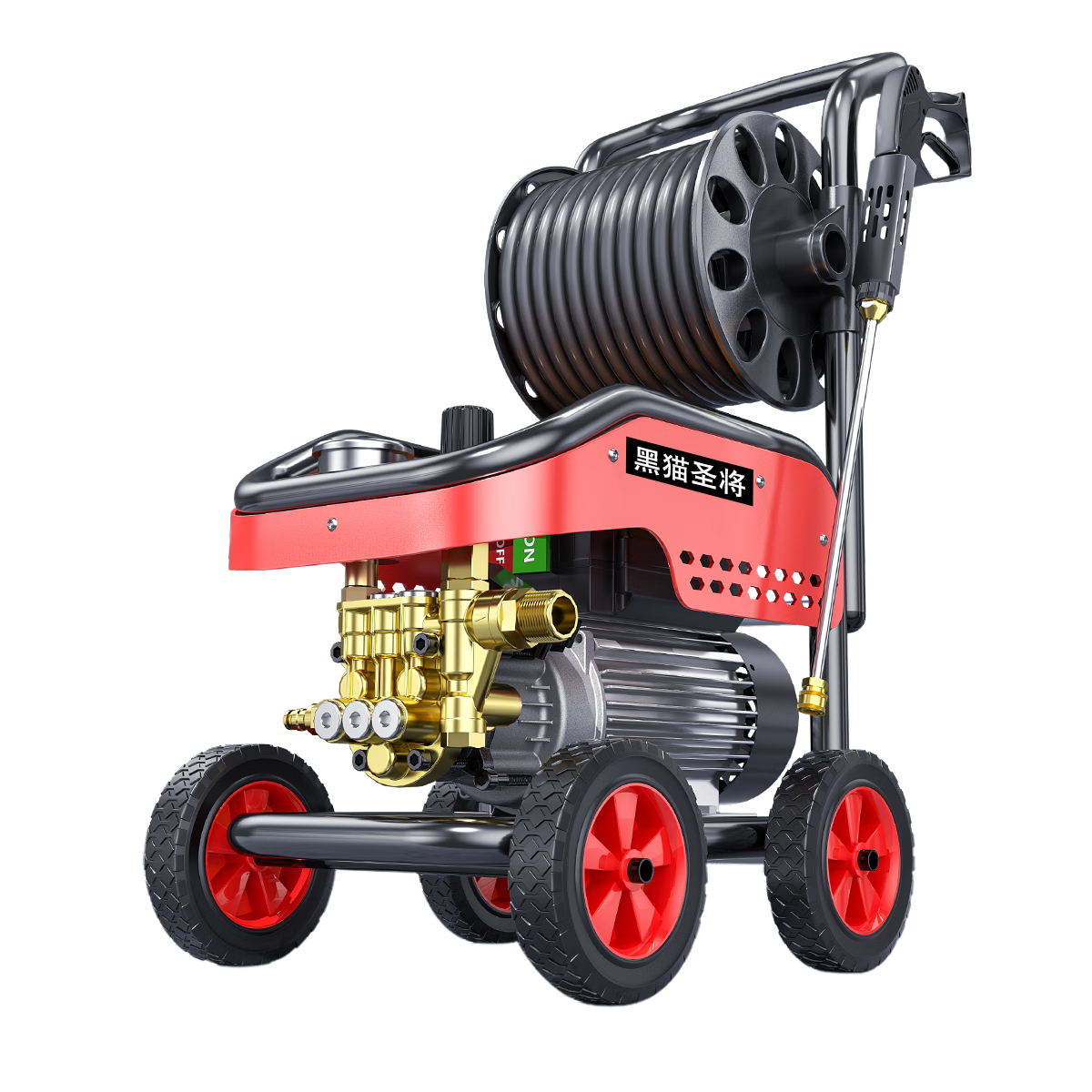 黑貓圣將高壓水槍洗車(chē)機(jī)家用洗車(chē)神器刷車(chē)增壓泵洗車(chē)水槍大功率便攜 