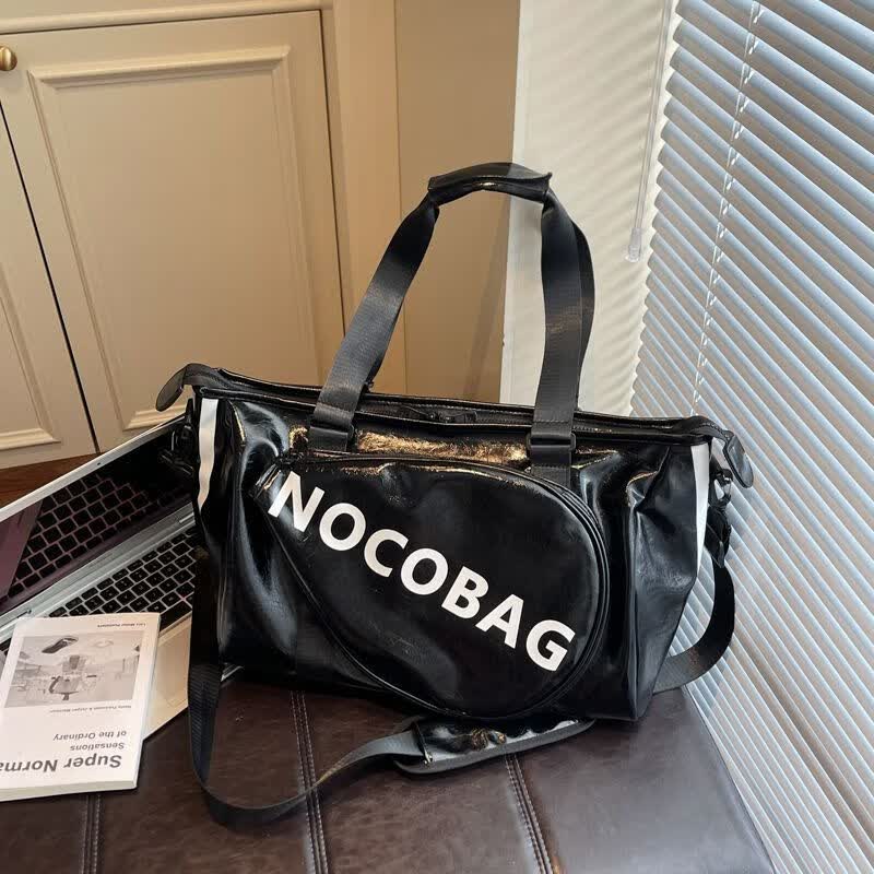 DRYWORLD运动健身包包新款女神节手提包短途出差旅行包行李袋单肩 黑色