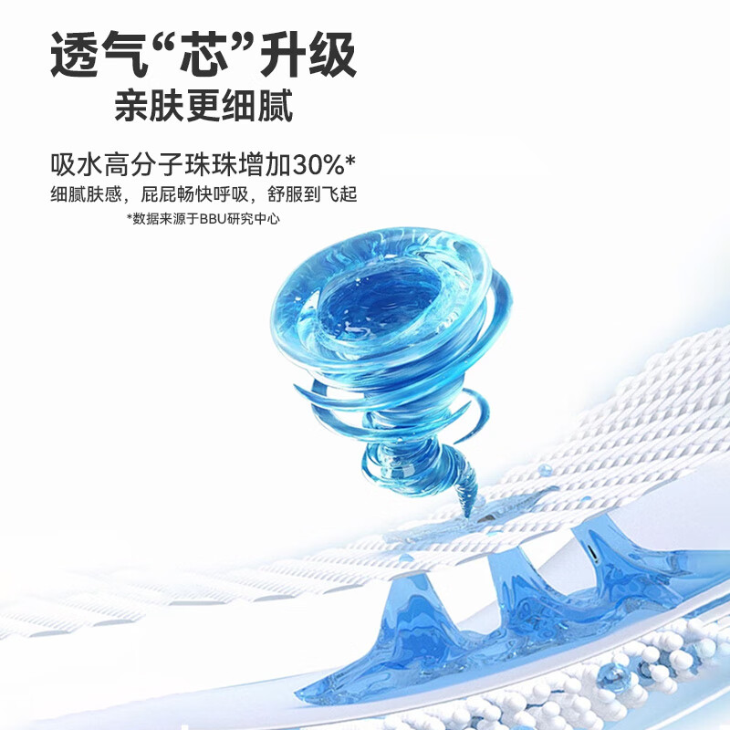 BBU【加量升级款】乐儿纺丝柔香睡纸尿裤/尿不湿 超薄干爽透气大吸量 M码50片（6~11Kg）