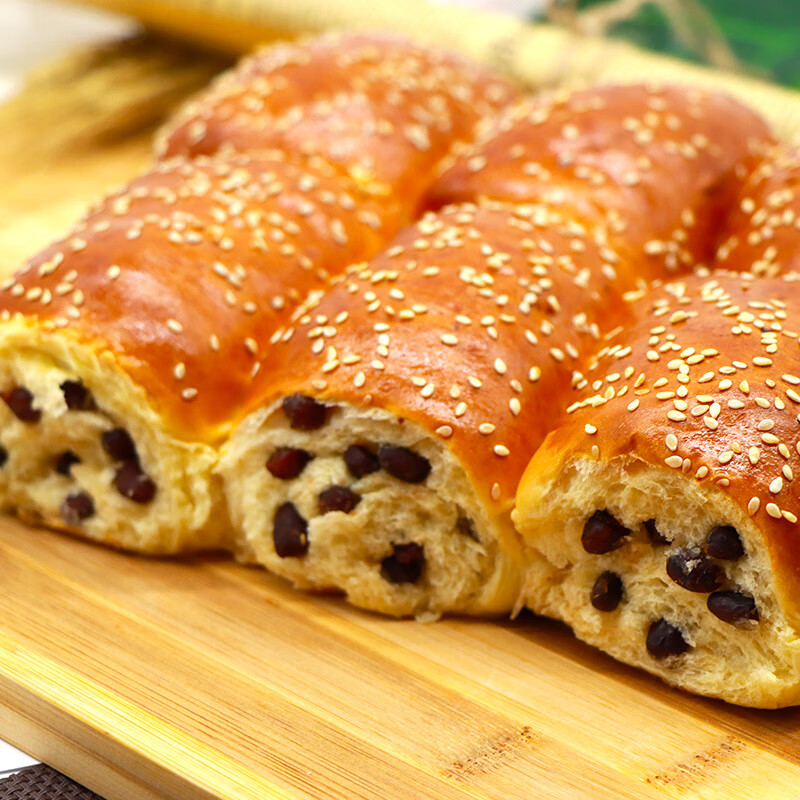 夹心软小面包老式零食早餐即食食品甜品美食糕点小吃 红豆面包 500g