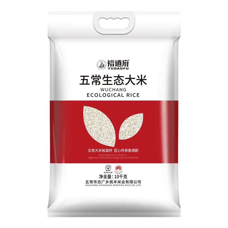 裕道府大米东北核心产区大米福利团购集采香米 五常生态大米 10kg*1袋