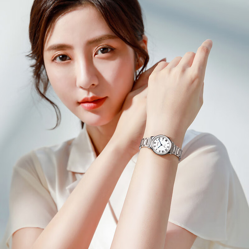 依波（EBOHR）手表女款生日礼物女士石英表国表礼盒时尚经典钢带防水送女友 白盘女表 36631426