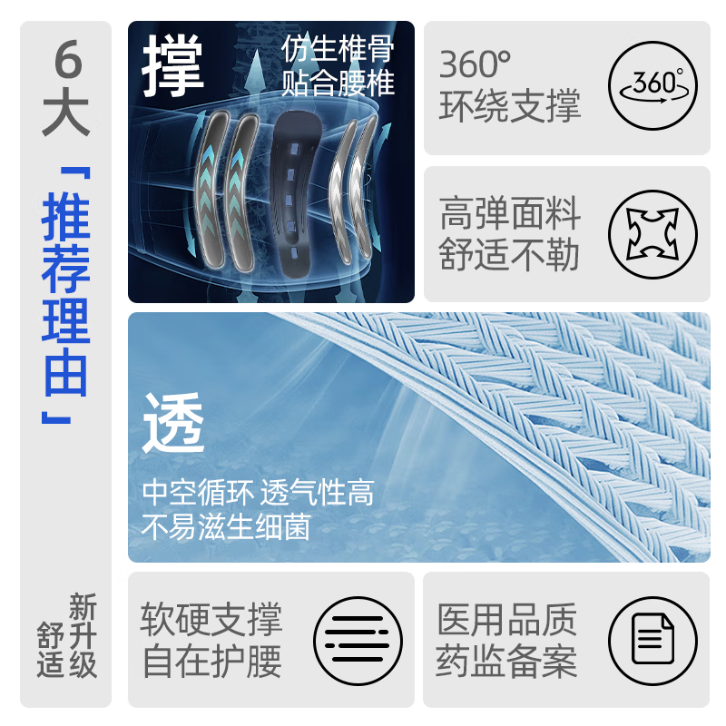 爱教授腰部按摩器腰部按摩仪热敷腹部腰椎多功能揉捏护腰带加热按摩腰带热灸暖腰酸疼 久坐长站适用-基础款 生日礼物女生母亲妈妈爸爸父亲男士女士老人高档礼品