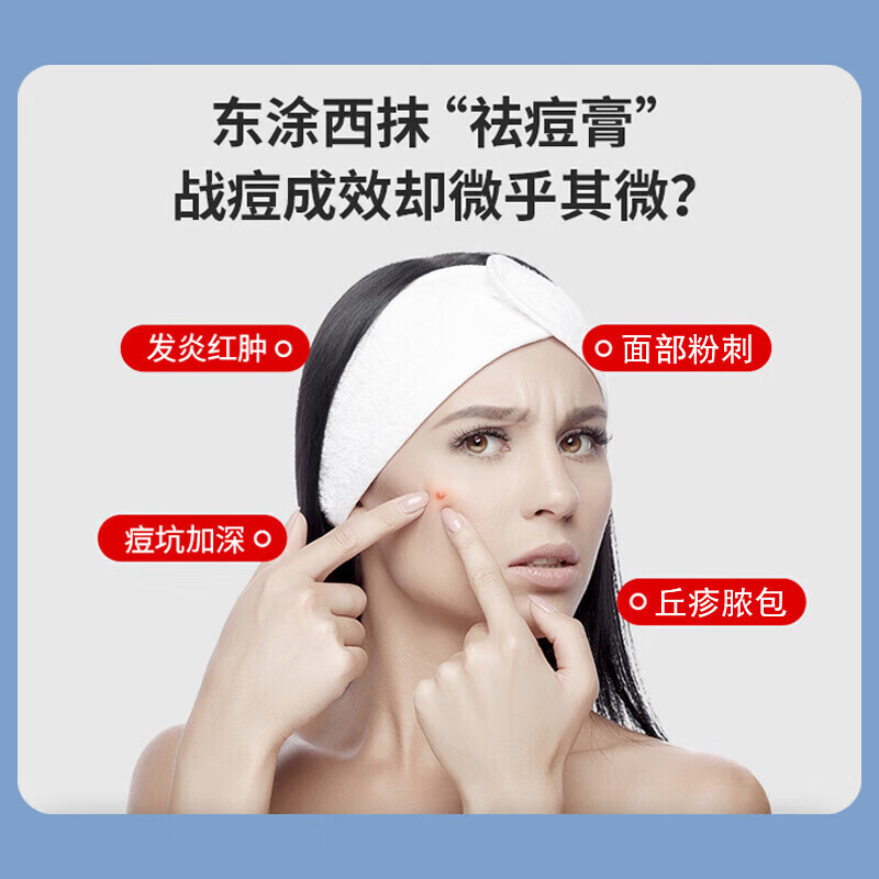 北京同仁堂 痤疮膏重度暗疮男女初中生腮边青春痘脸上额头下巴起小疙瘩痤疮膏专用痤疮凝胶 三盒装【买2送1】