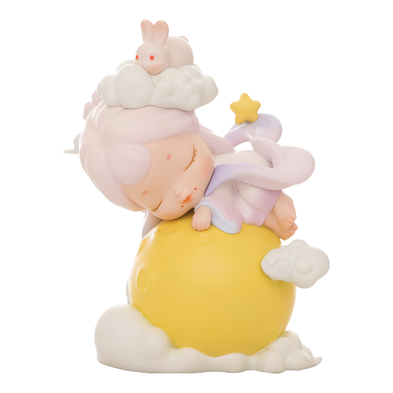 可米生活白夜童話《月光兔·流華》中秋限定款裝飾擺件潮玩擺件 月光兔·流華