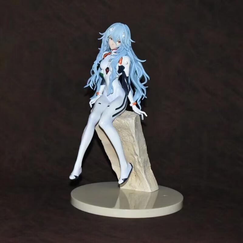 mhgem福音战士终eva绫波丽长发坐姿动漫二次元手办摆件模型礼物