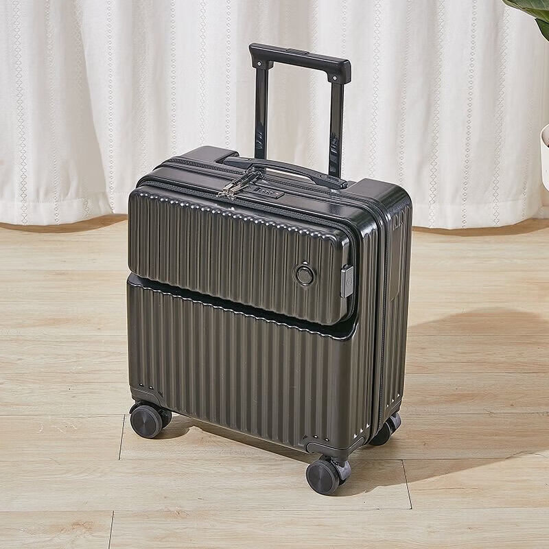 昙蓓漫红谷行李箱高颜值多功能前开盖女小清新轻便旅行密码箱学生拉杆