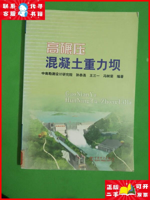 高碾压混凝土重力坝 中国电力出版社二手9成新