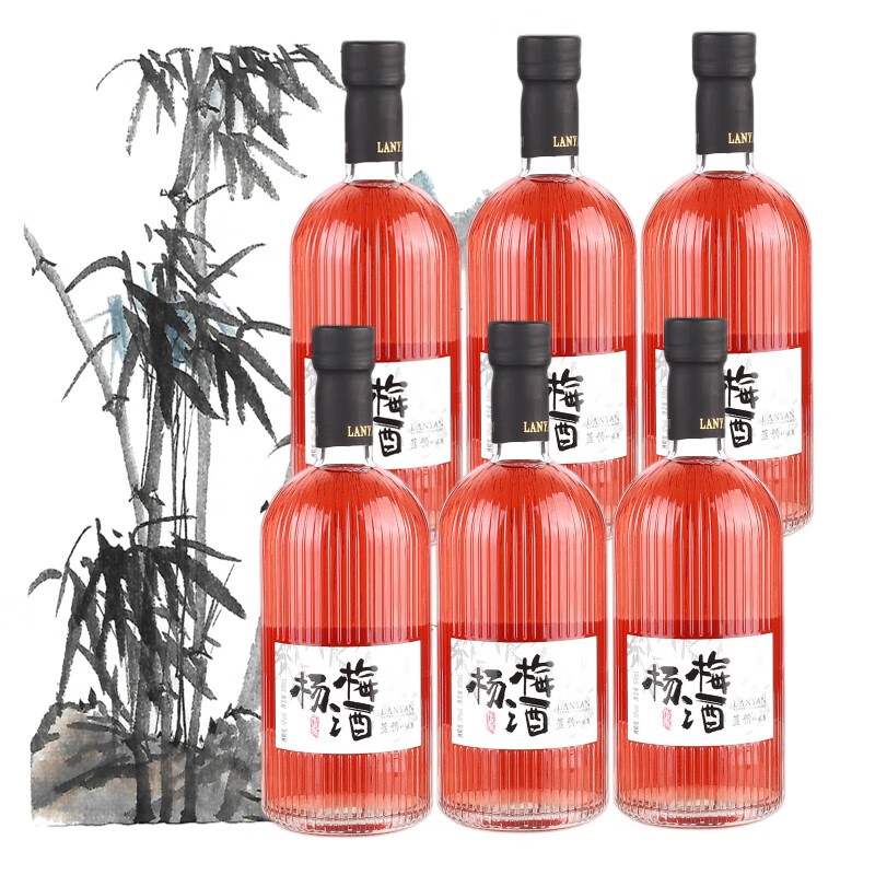 蓝颜二口味 蓝颜杨梅酒青梅酒微醺梅子果酒 可配礼袋 杨梅*6 京东折扣/优惠券