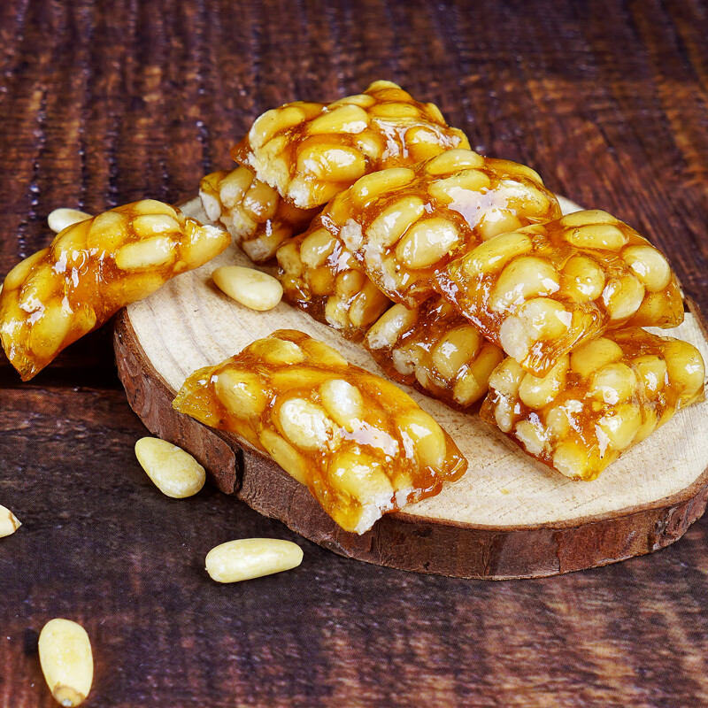 采芝斋苏州土特产苏式糖果松仁糖软松脆松 散称250g 脆松(硬)糖 散称