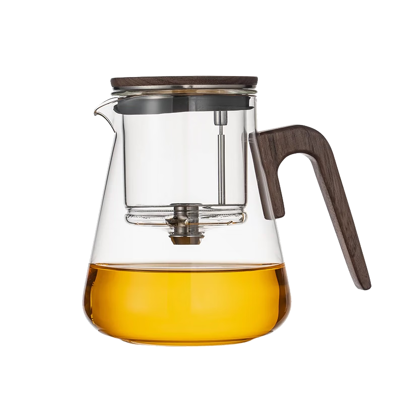 邦田（Bonston）玻璃内胆飘逸杯懒人一键过滤泡茶壶冲泡神器功夫茶具茶杯套装 邦田BP12灵犀飘逸杯 800ml