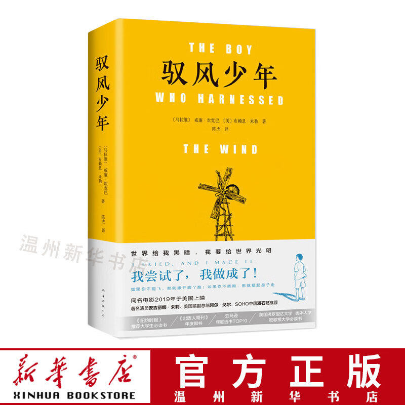 【新华书店正版】驭风少年 精装马拉维威廉&middot;坎宽巴等著 青少年