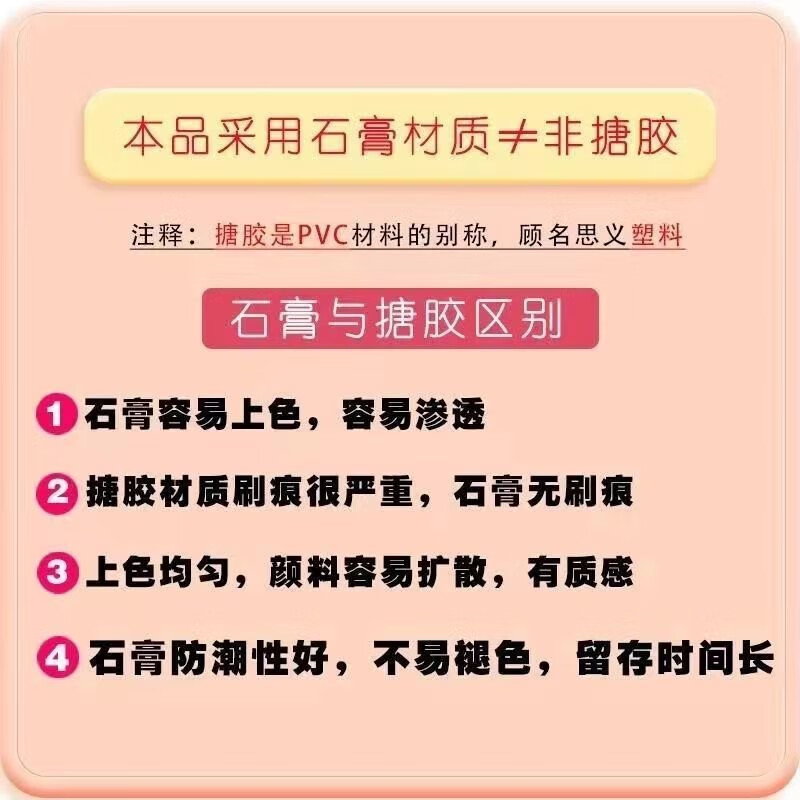 贝可麦拉石膏娃娃涂色迷你小号儿童手工DIY白胚彩绘库洛米绘画玩具礼物 4款古风公主白模+1套颜料画笔