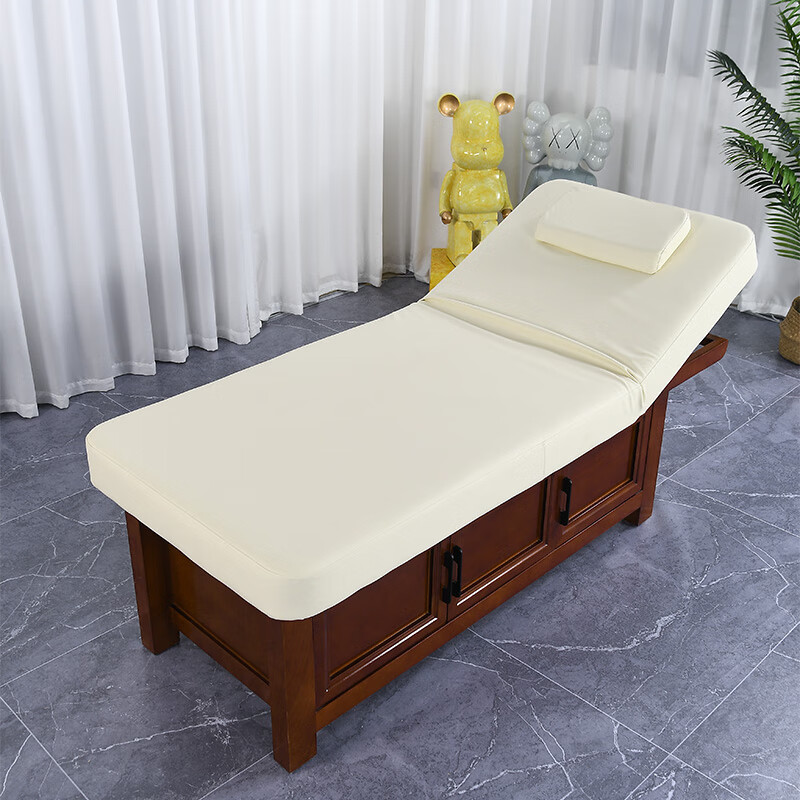 妙普乐实木美容床 高端实木美容床美容院专用乳胶按摩推拿多功能加热