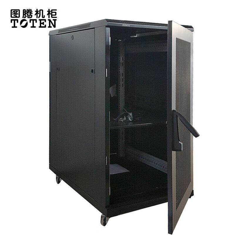 图腾机柜g36022 22u服务器机柜 1米2机柜落地机柜 监控机柜