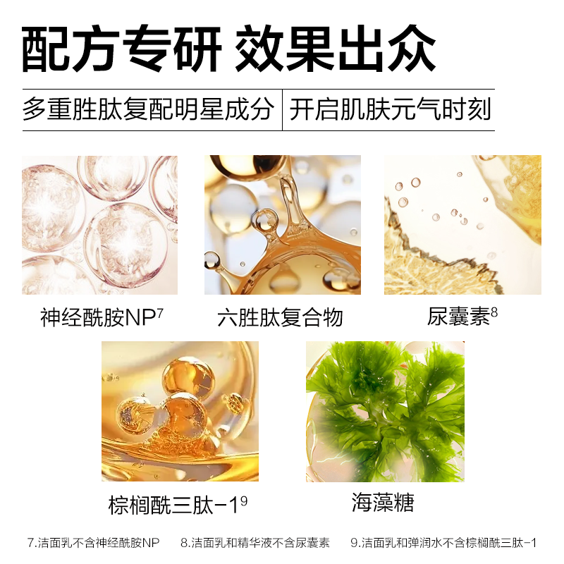 优资莱(UZERO)紧致护肤品套装洁补水乳精华眼霜6件套保湿化妆品生日礼物男女 【抗皱紧致】紧致6件套
