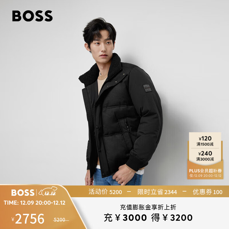 BOSS��ʥ����� ��ʿ�����ﶬ����笷��޷����ܼп����� 56(XXXL����) EU:48(M����)