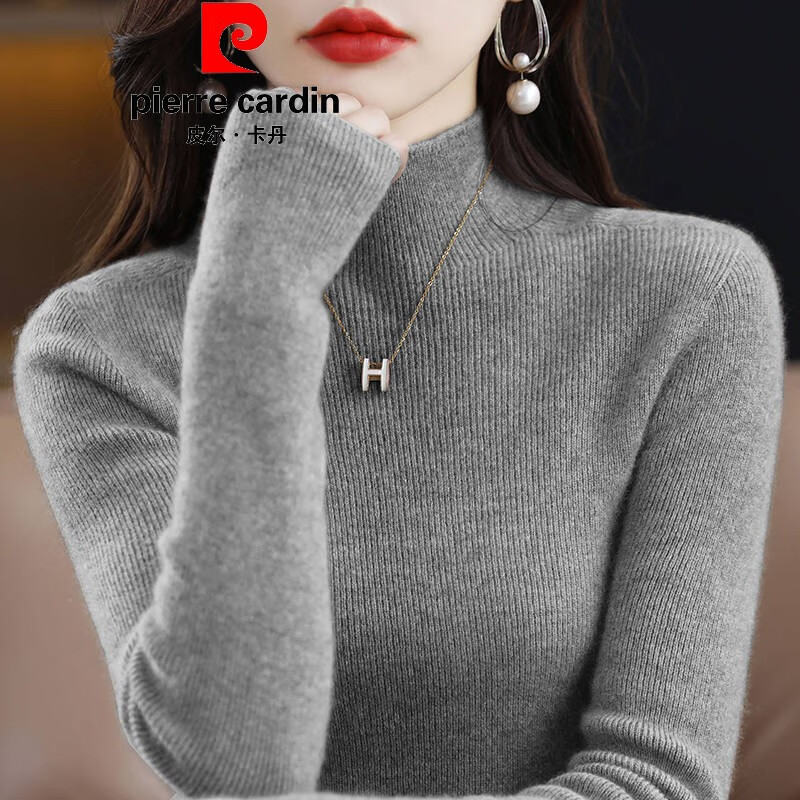 100%纯羊绒冬季打底山羊绒羊绒衫套头加厚毛衣鄂尔 官方品牌旗舰驼色