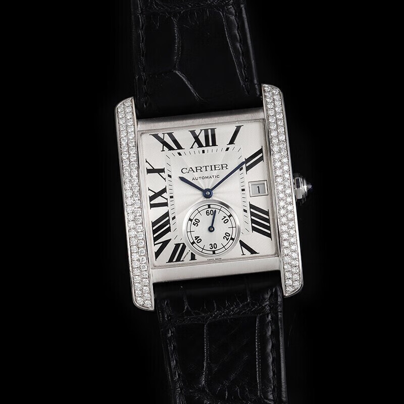 【二手99新】卡地亚手表男表坦克tank系列自动机械时尚休闲商务男士