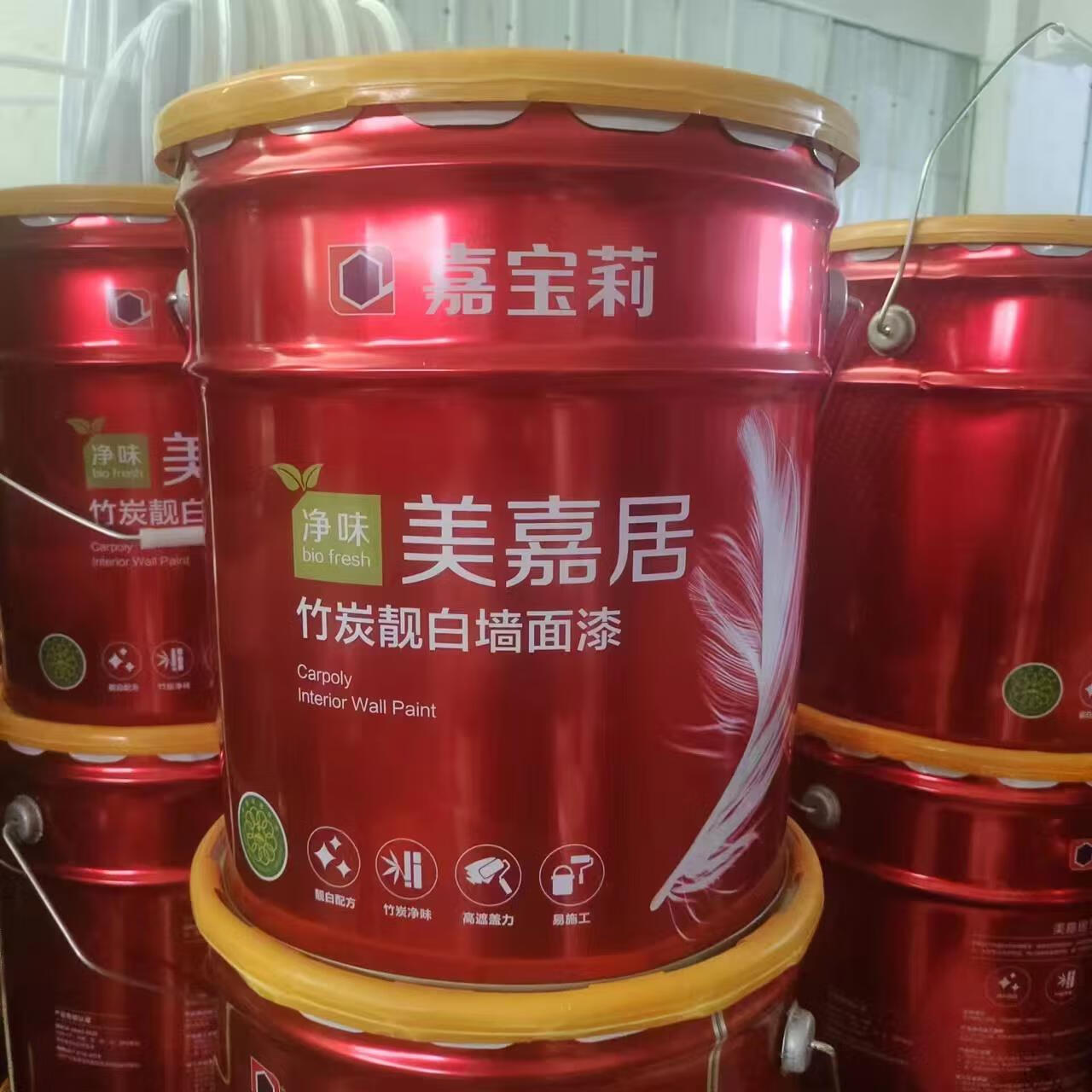 嘉宝莉(carpoly)嘉宝莉净味美嘉居竹炭靓白墙面漆美家居油漆乳胶漆