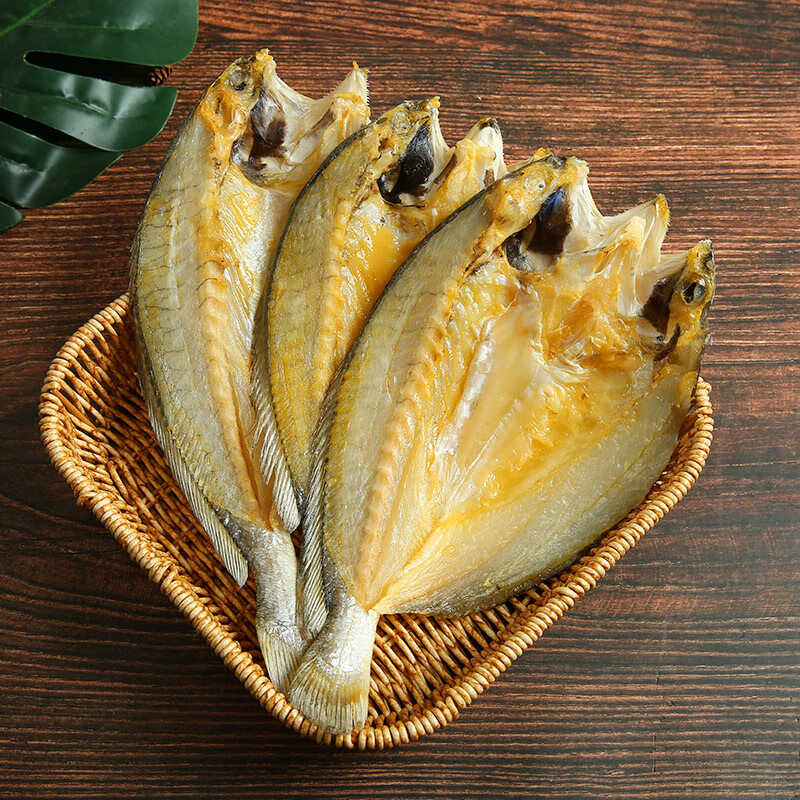 三都港溫州特產(chǎn)風(fēng)干魚干黃魚鲞黃花魚大全海魚海鮮干貨魚鲞咸魚大黃魚 150-200g[4只裝](700g)