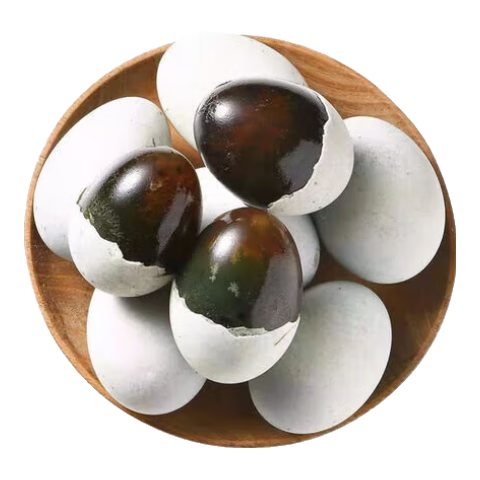 宛味佳松花溏心蛋新鲜鸭蛋无铅工艺腌制松花蛋 10枚*50克