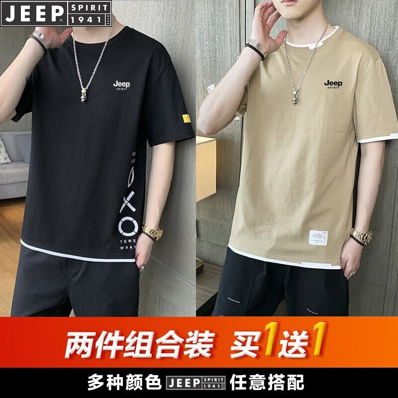 ���ڲ�����JEEP SPIRIT���ա�����װ������T�����ļ�����Բ��������¼�Լ�ٴ���ɵ��� 2102��ɫ+2130����ɫ 4XL (180��-195��)