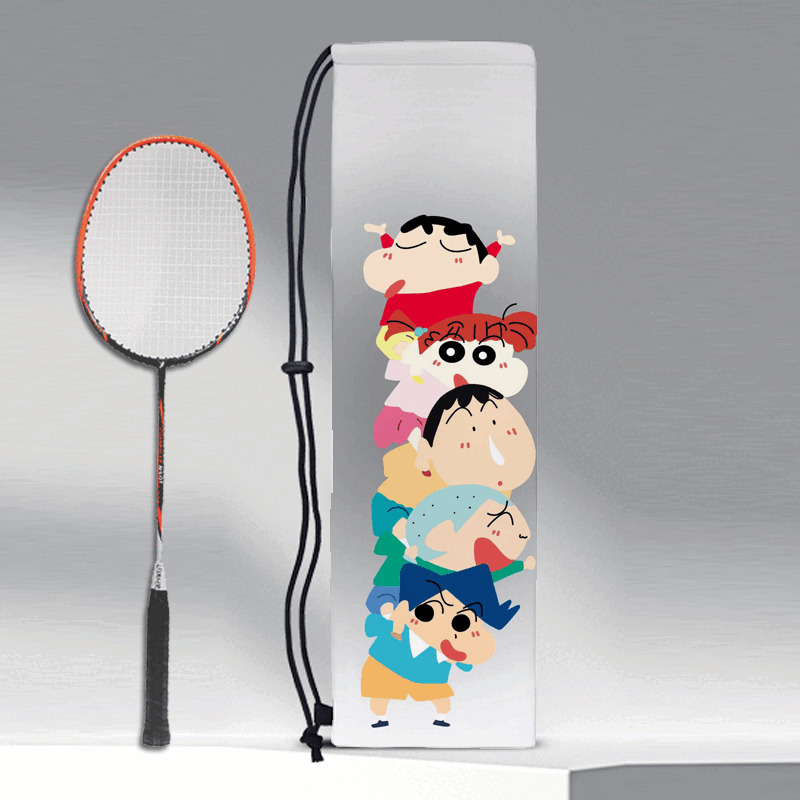 山力士蜡笔小新羽毛球包蜡笔小新新款羽毛球拍包印花动漫束口袋收 1