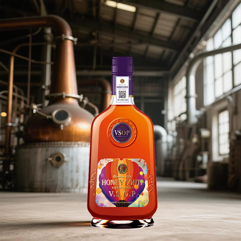 岱豪法国原装进口洋酒 白兰地VSOP 原酒进口烈酒调酒40度送人礼盒装 霍尼康帝拿破仑vsop 700mL 4瓶