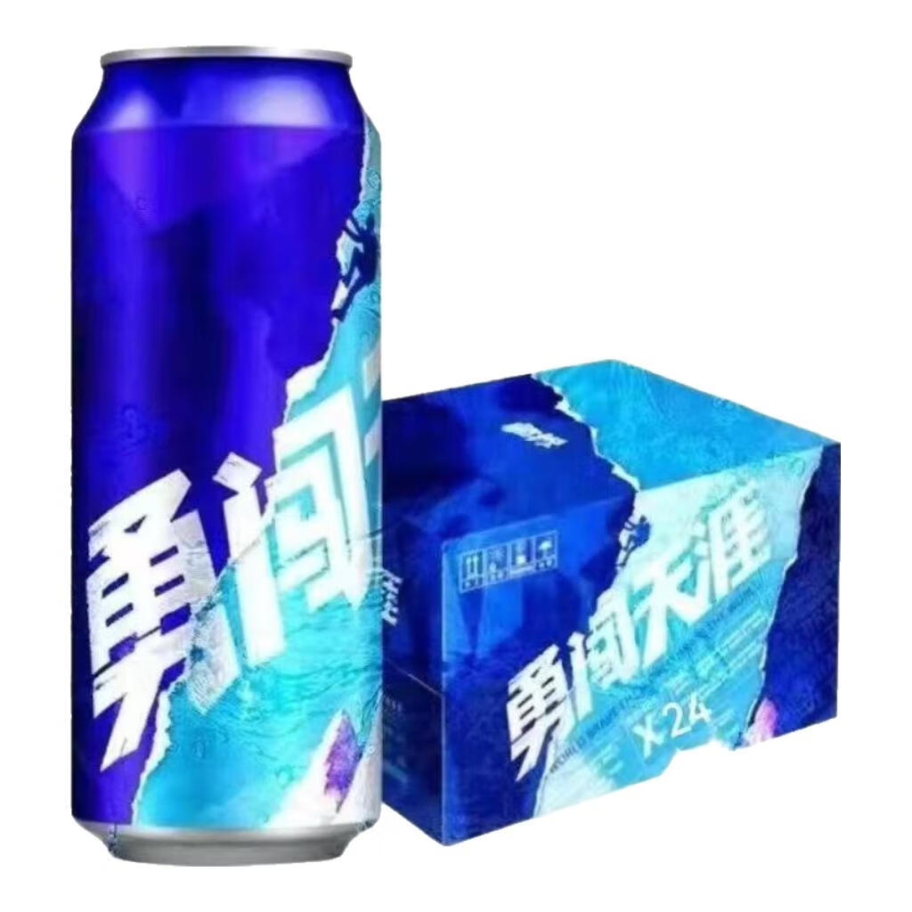 雪花新品新货特价尝鲜500ml小麦啤酒整点非精酿勇闯天涯纯生全麦拉格 勇闯天涯 500mL 1罐 -泡沫箱发 12罐-多拍不发