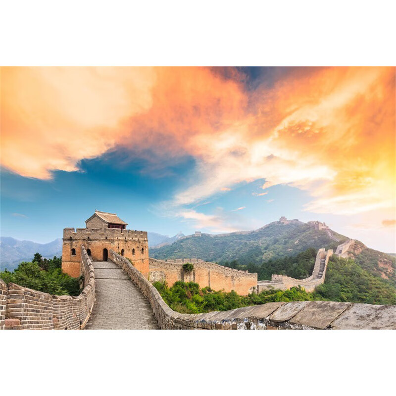 美识世界名胜建筑风景装饰画 风景名胜古迹图片长城桂林山水湖泊瀑布