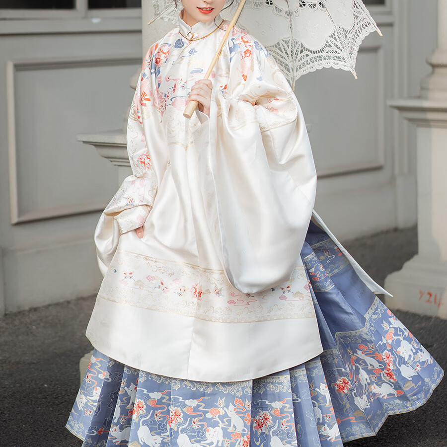 anmifu 安蜜芙冬季汉服女全套御狸明制全套中国风婚服马面裙明朝秋冬