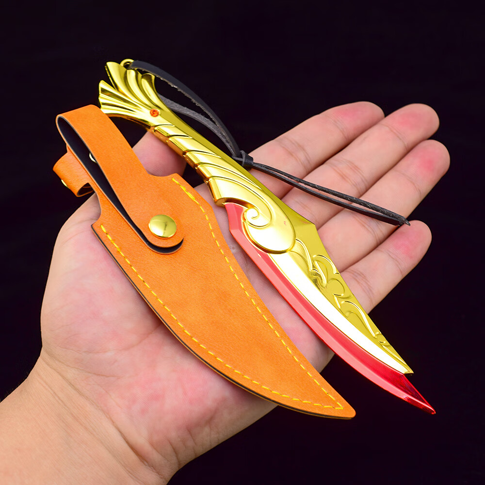 oimg无畏契约瓦罗兰特游戏周边离火刃烈火凤凰金属武器模型合金摆件