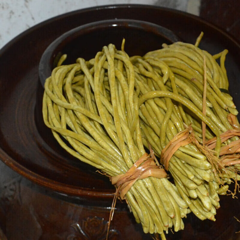 虎钢馋长豆角咸菜农家自制酸豆角腌制泡豇豆泡菜酱菜下饭菜特产
