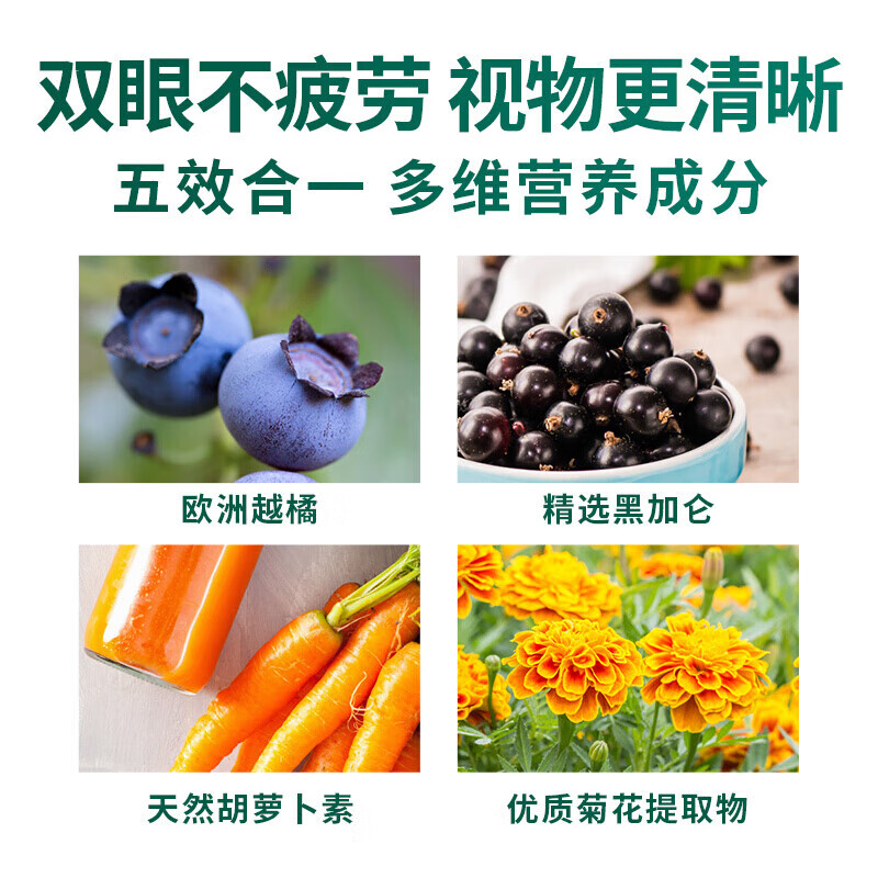 ISDG【热销20w+】进口叶黄素蓝莓越橘儿童青少年护眼熬夜用眼缓解疲劳 【会员专属】 60粒*10袋 【高性价比护眼】