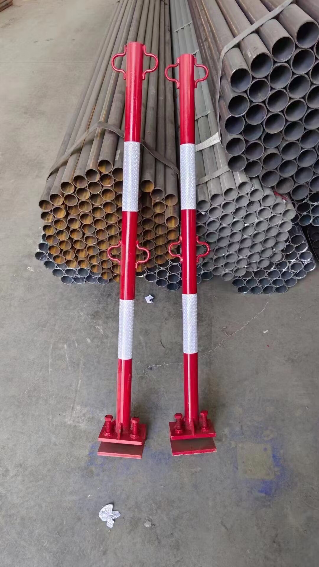 铁臣定制钢结构防坠落立杆安全带生命线支架安全绳立柱钢丝绳撑杆安全